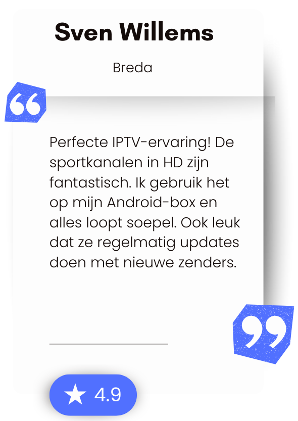 Klantbeoordelingen over IPTV Smarters Pro op GoedSmartersPro.nl – echte ervaringen van tevreden gebruikers in Nederland